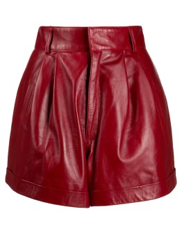 high-waisted turn-up shorts
