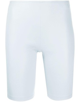 zip-up biker shorts