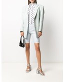 zip-up biker shorts