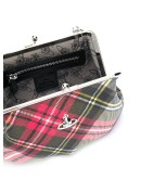 tartan print cross body bag