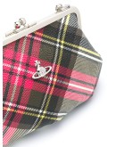 tartan print cross body bag