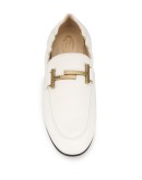 T-plaque leather loafers