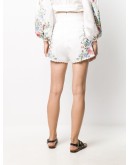floral embroidered shorts