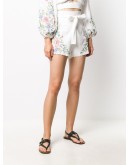 floral embroidered shorts