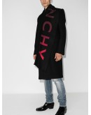 logo knitted scarf