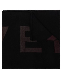 logo knitted scarf