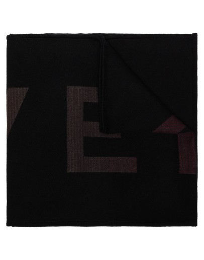 logo knitted scarf