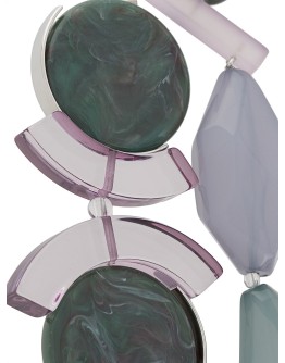 double-layer gemstone necklace