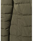 hooded down padded coat