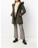 hooded down padded coat