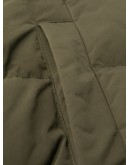 hooded down padded coat