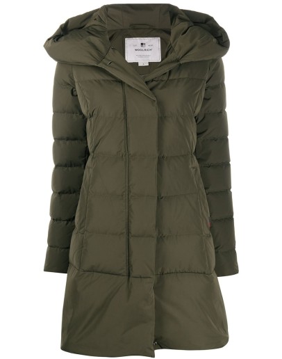 hooded down padded coat