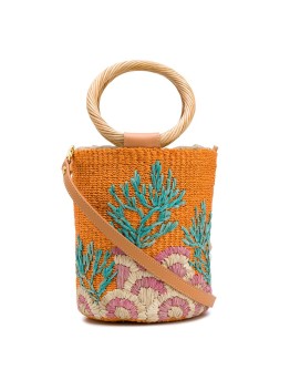 Reef embroidered bucket bag