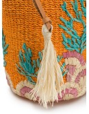 Reef embroidered bucket bag