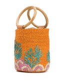 Reef embroidered bucket bag