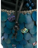 Fishscale bucket bag