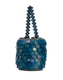 Fishscale bucket bag