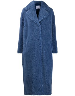 Camille faux-shearling long coat