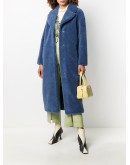 Camille faux-shearling long coat