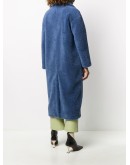 Camille faux-shearling long coat