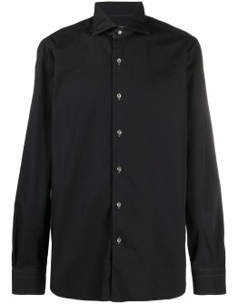 spread collar shirt