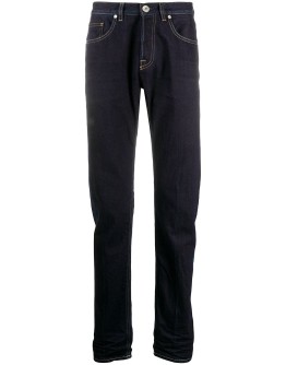 mid-rise straight jeans