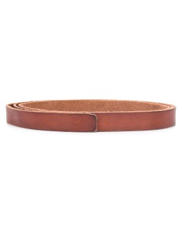 leather tie fastening belt