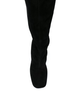 square toe knee-high boots