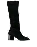 square toe knee-high boots