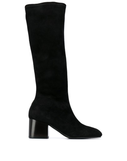 square toe knee-high boots