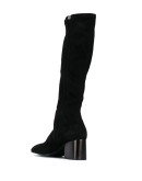 square toe knee-high boots