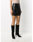 flap-pocket high-rise shorts 