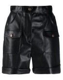 flap-pocket high-rise shorts 