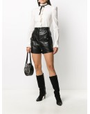 flap-pocket high-rise shorts 