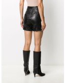 flap-pocket high-rise shorts 