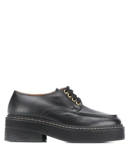 square-toe lace-up shoes