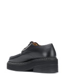 square-toe lace-up shoes