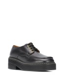 square-toe lace-up shoes