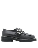 fringed lace-up shoes