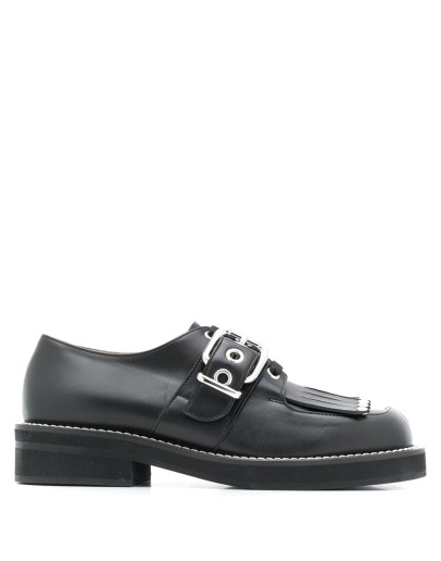 fringed lace-up shoes