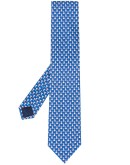 dog print silk tie