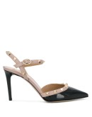 Rockstud 85mm slingback pumps