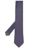 wavy-pattern pointed tie 