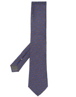 wavy-pattern pointed tie 