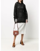 textured leather mini bag