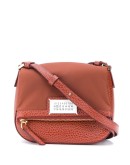 textured leather mini bag