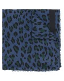 leopard logo scarf