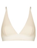 ribbed organic cotton triangle bra