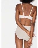 ribbed organic cotton triangle bra