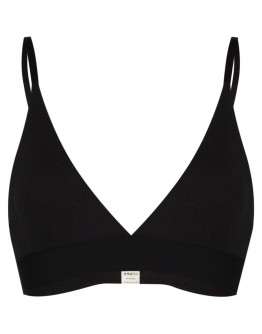 ribbed triangle bra